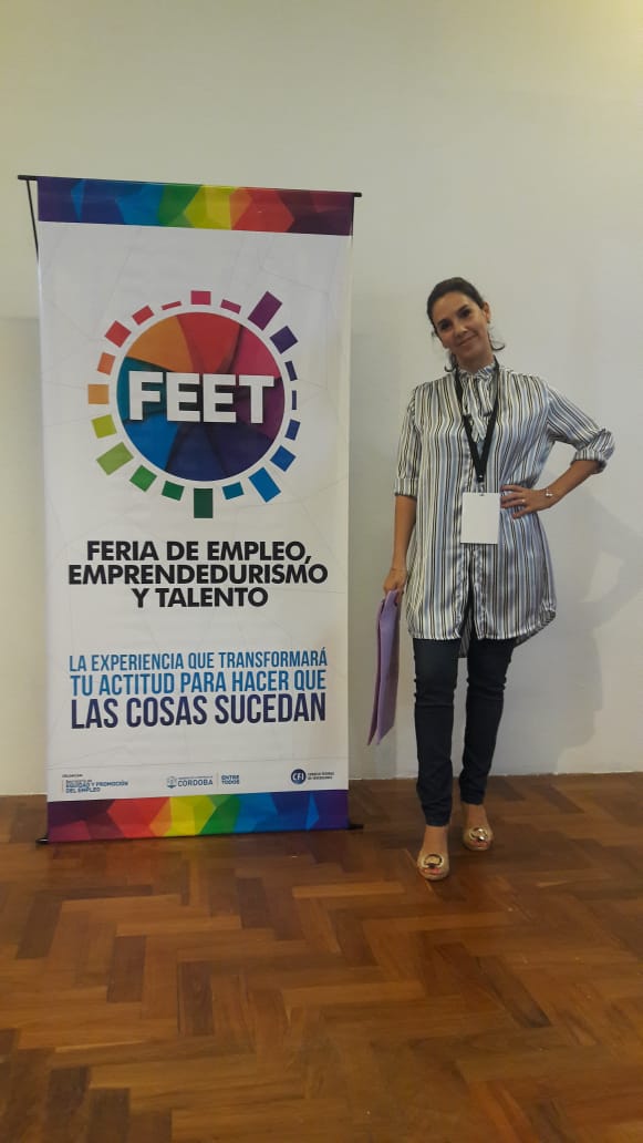 Analía Di Forte en la Feria de Empleo, Emprendedurismo y Talento (FEET)